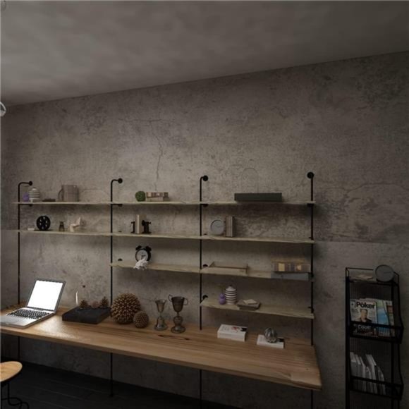 Gray Cement Wallpaper  16"x708" Removable Waterproof Adhesive - Picture 7 of 7